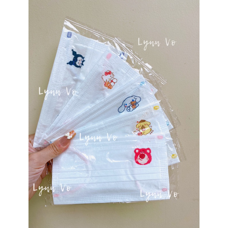 KHẨU TRANG HOẠT HÌNH DỄ THƯƠNG -CHẤT LỤA MỊN