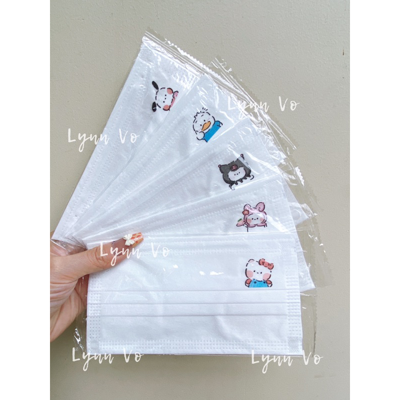 KHẨU TRANG HOẠT HÌNH DỄ THƯƠNG -CHẤT LỤA MỊN