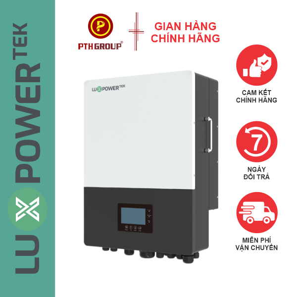 PTH GROUP Biến tần hòa lưới, bám tải, độc lập Hybrid Luxpower LXP 12K 12KW 1 Pha