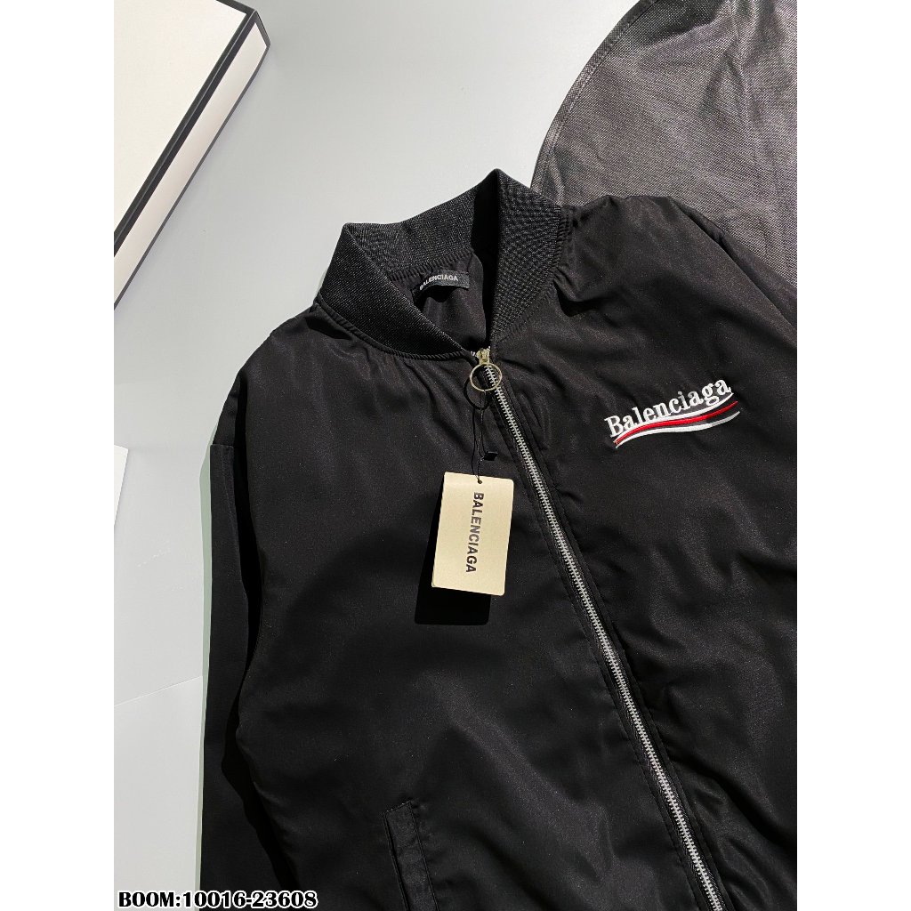 Áo Khoác Bomber Balenciaga Thêu 2 Mặt Cực Nét - Áo Khoác Bomber Cho Nam Nữ Chất Dày Dặn Cao Cấp - donche_shop 10016