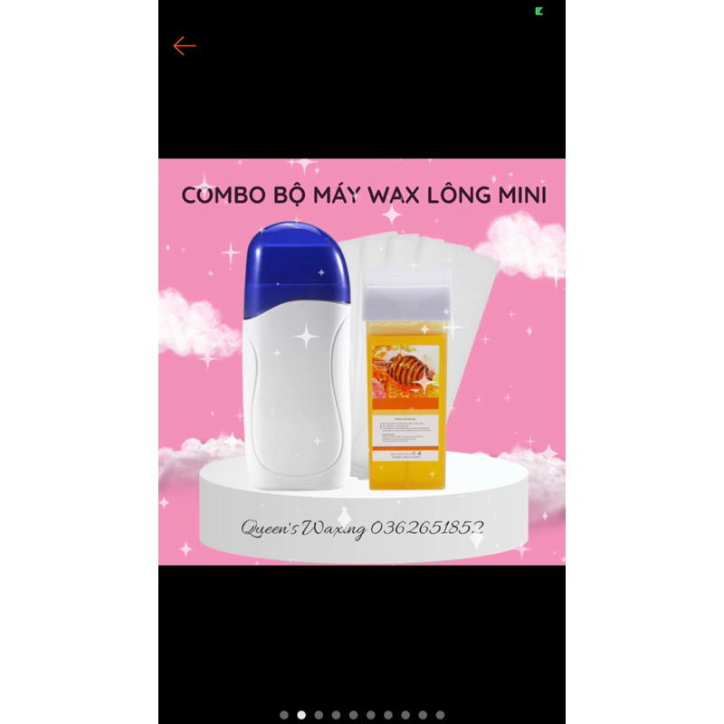 Pass  Bộ máy wax lông mini + sáp thanh lăn