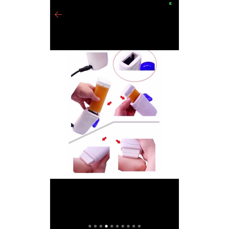 Pass  Bộ máy wax lông mini + sáp thanh lăn