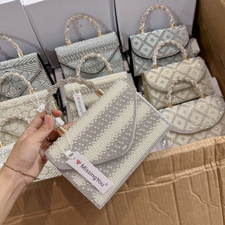 Túi quai đính đá ngọc Mới fullbox