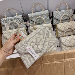 Túi quai đính đá ngọc Mới fullbox