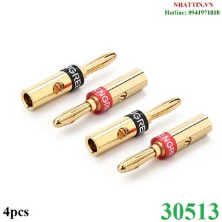 Bộ 4 jack bắp chuối nối dây loa, amply Ugreen 30513 cao cấp