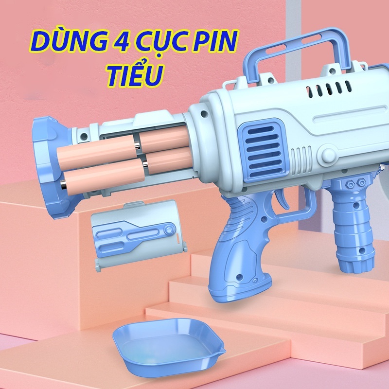 Súng Bắn Bóng Xà Phòng 32 Nòng  An Toàn Cho Bé Vui Chơi Thoả Thích TVQ Store