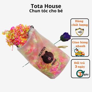 Chun buộc tóc cao su cho bé nhiều màu
