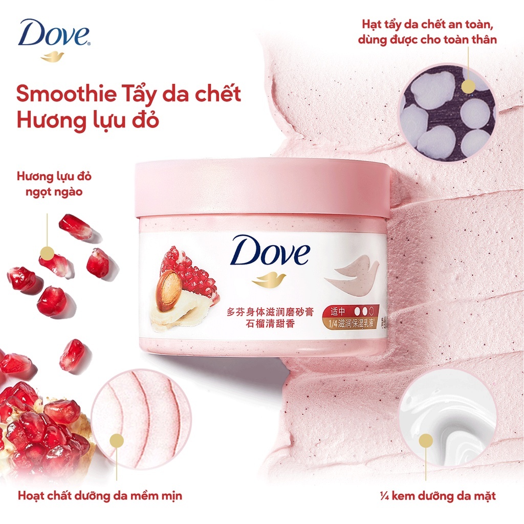 Tẩy Da Chết Dưỡng Ẩm Toàn Thân Dove 280g  298g