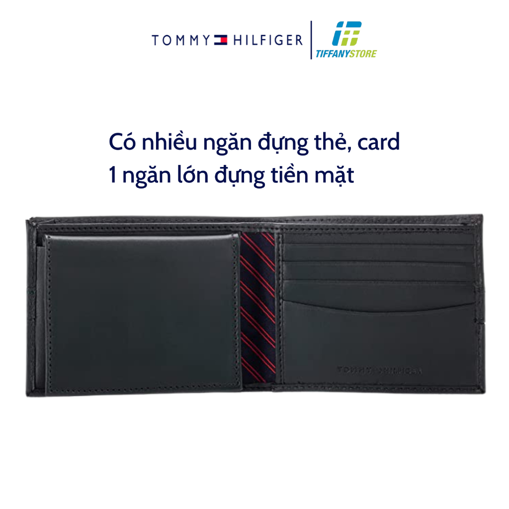 Ví nam Tommy Hilfiger Men's Leather Wallet - Ví da gập đôi Slim Bifold 5673 - Hàng chính hãng - Nhập tại Mỹ