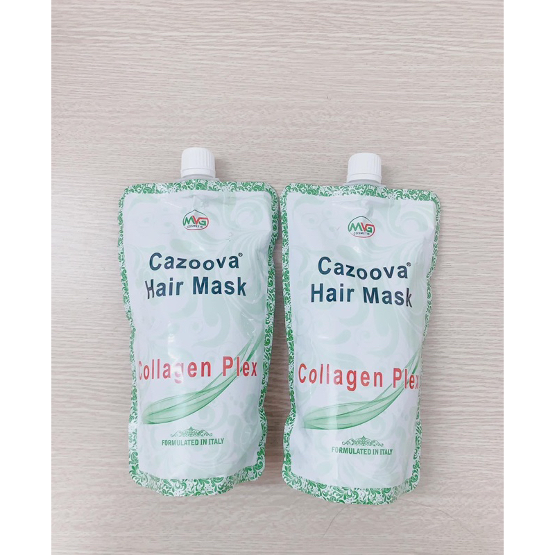 Hấp dầu ủ tóc Cazoova Hair Mask Collagen 500ml chính hãng thơm lâu, phục hồi tóc yếu.