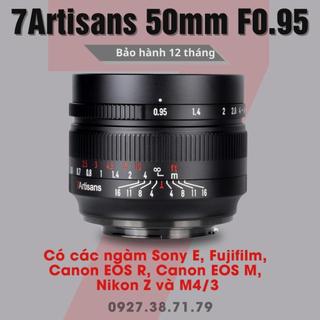 Ống kính 7Artisans 50mm F0.95 - Lens chân dung xoá phông mù mịt : Fujifilm, Sony, Canon EOS M, Canon R, Nikon Z và M4/3