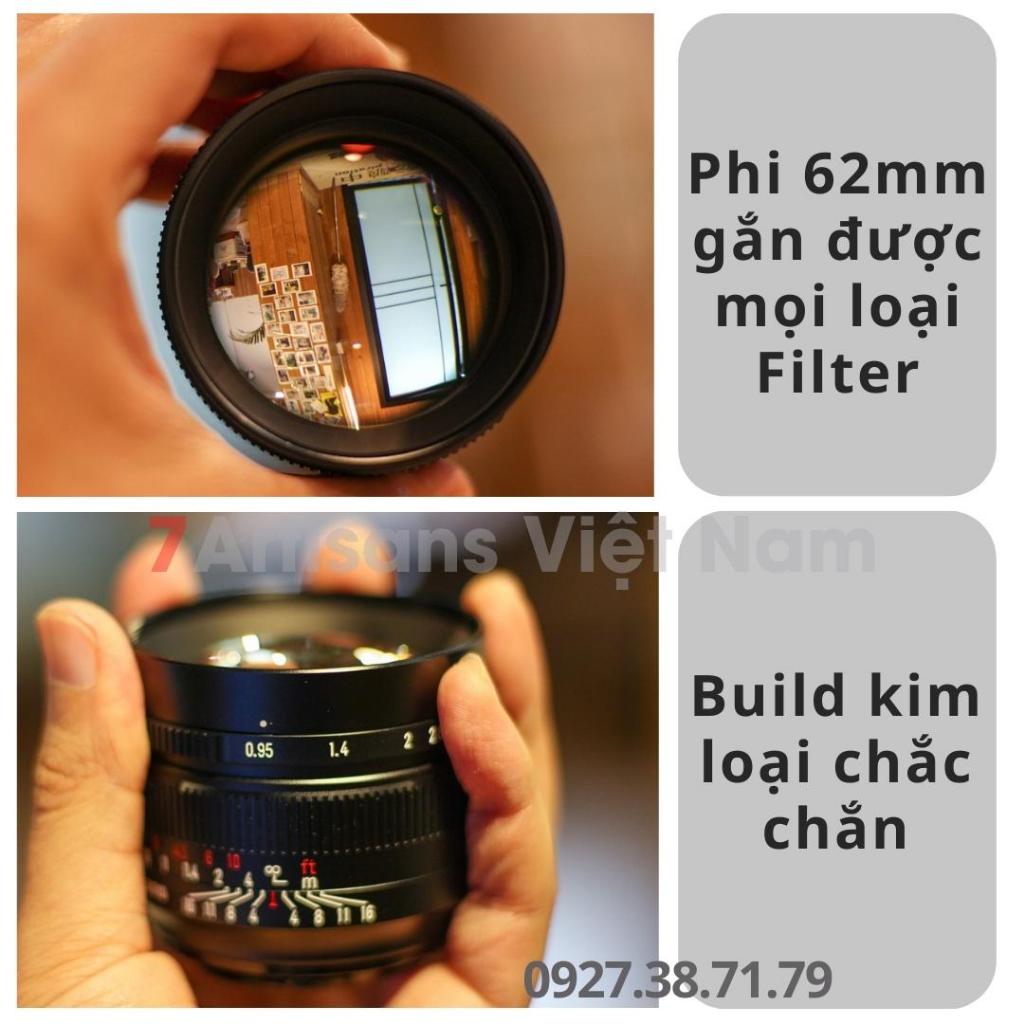 Ống kính 7Artisans 50mm F0.95 - Lens chân dung xoá phông mù mịt : Fujifilm, Sony, Canon EOS M, Canon R, Nikon Z và M4/3