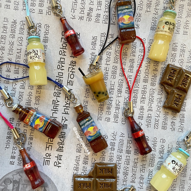 MÓC KHOÁ NƯỚC GIẢI KHÁT 🧃🧋// MINI DRINKS PHONECHARM