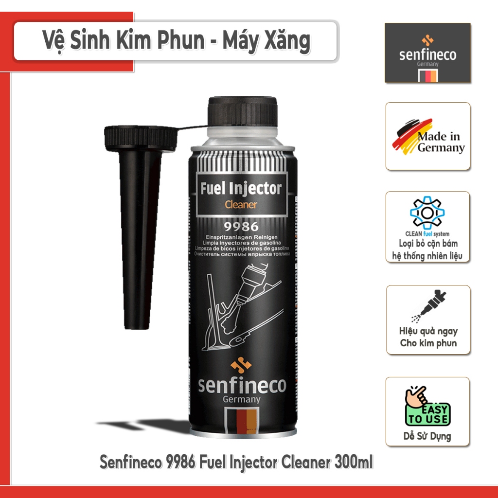Senfineco 9986 Súc Rửa Kim Phun Ô Tô Máy Xăng