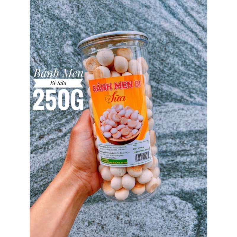 250gram Bánh men bi sữa béo ngậy,bao ăn không ngon hoàn tiền.