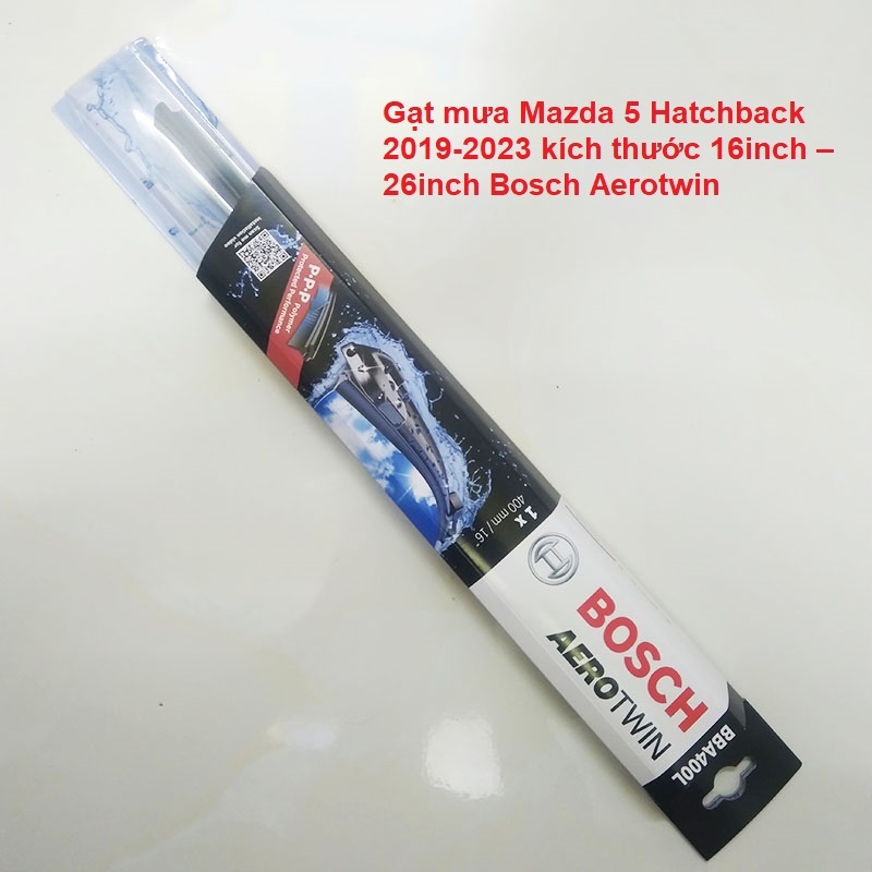 Gạt mưa Mazda 5 Hatchback 2019-2023 kích thước 16inch – 26inch Bosch Aerotwin
