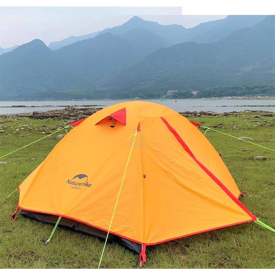 Lều Cắm Trại 4 Người & 2 Người Naturehike P-Series, Lều Dã Ngoại 2 lớp chống nước, UV 50+, 2 cửa,Khung nhôm - ĐI OUTDOOR