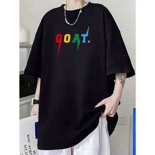 Áo thun GOAT chữ kiểu màu sắc áo unisex tay lỡ nam nữ