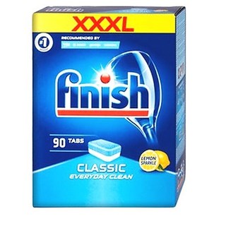 Combo Viên Rửa Bát Finish Classic 90 viên+ Que thử nước cứng Dùng cho Máy rửa bát