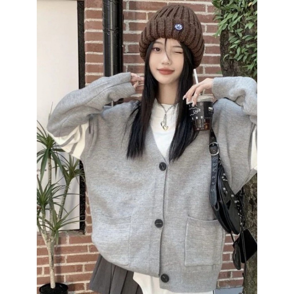 Áo len cadigan kẻ sọc tay dáng dài - Springgirl - Cadiganphoivien102_P5K9.10