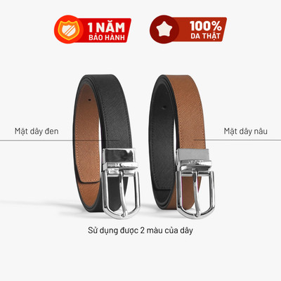 Thắt Lưng Mặt Xoay LAGOM - Đầu khóa xoay 30mm - Dây bản nhỏ 28 mm