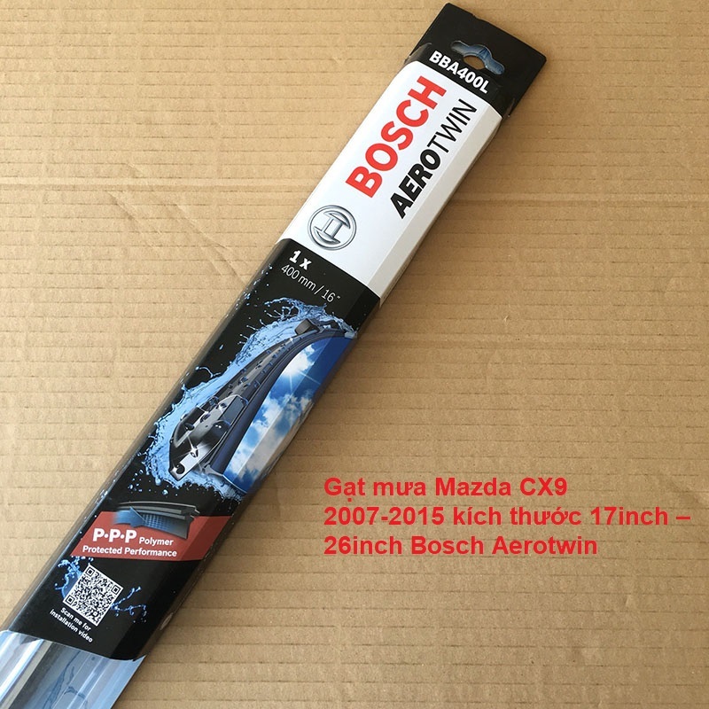 Gạt mưa Mazda CX9 2007-2015 kích thước 17inch – 26inch Bosch Aerotwin