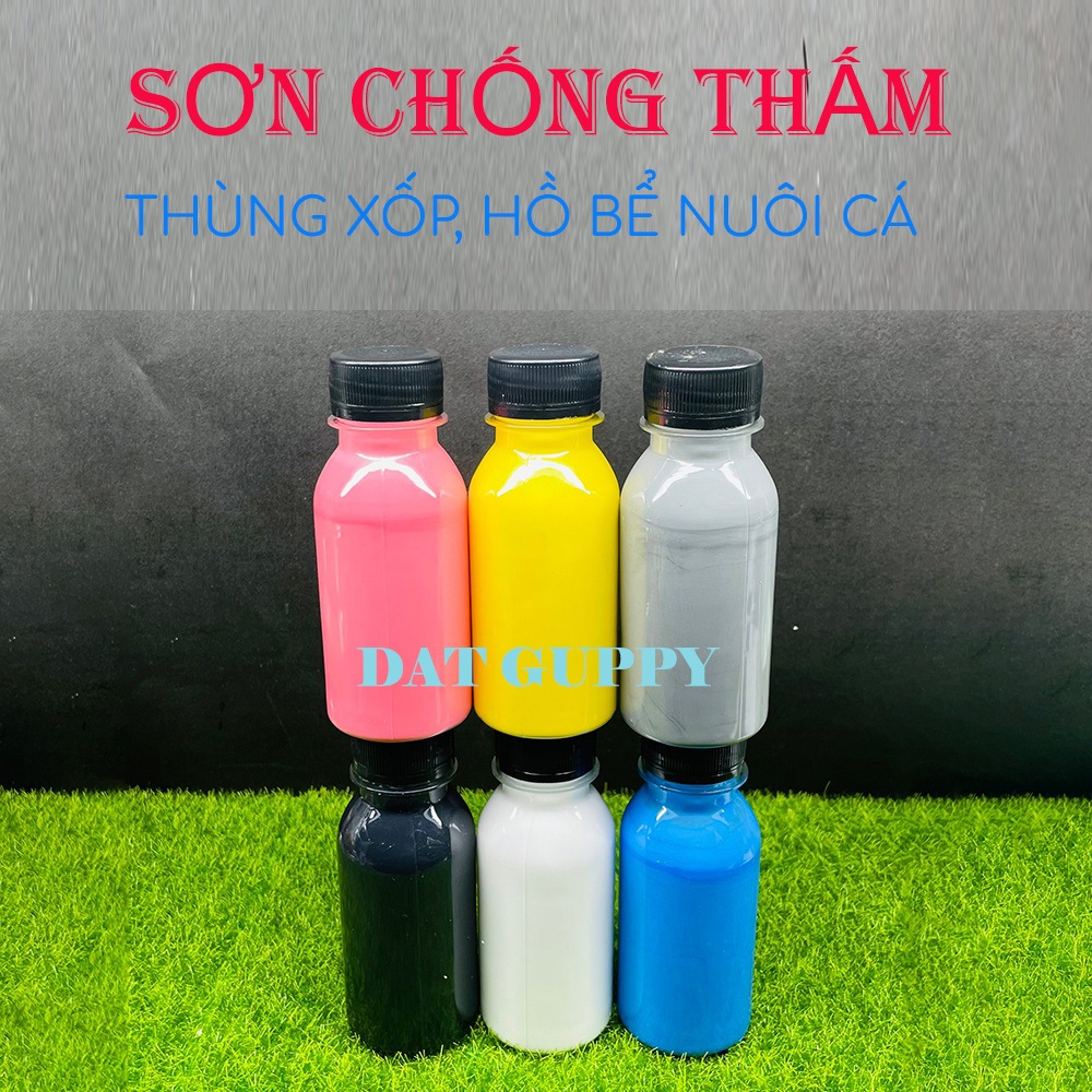 Sơn chống thấm thùng xốp hồ cá bể nuôi cá