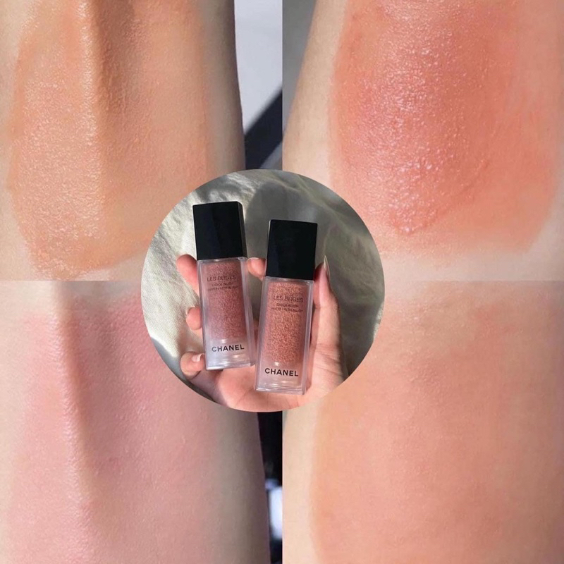 Má hồng CHA.NEL LES BEIGES EAU DE BLUSH WATER FRESH BLUSH Light Peach / Light Pink / Warm Pink / Intense Coral