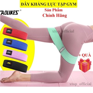 ( XẢ LỖ)Dây miniband đàn hồi kháng lực Aolikes 3603 / 3604 tập mông chân đùi siêu bền chính hãng