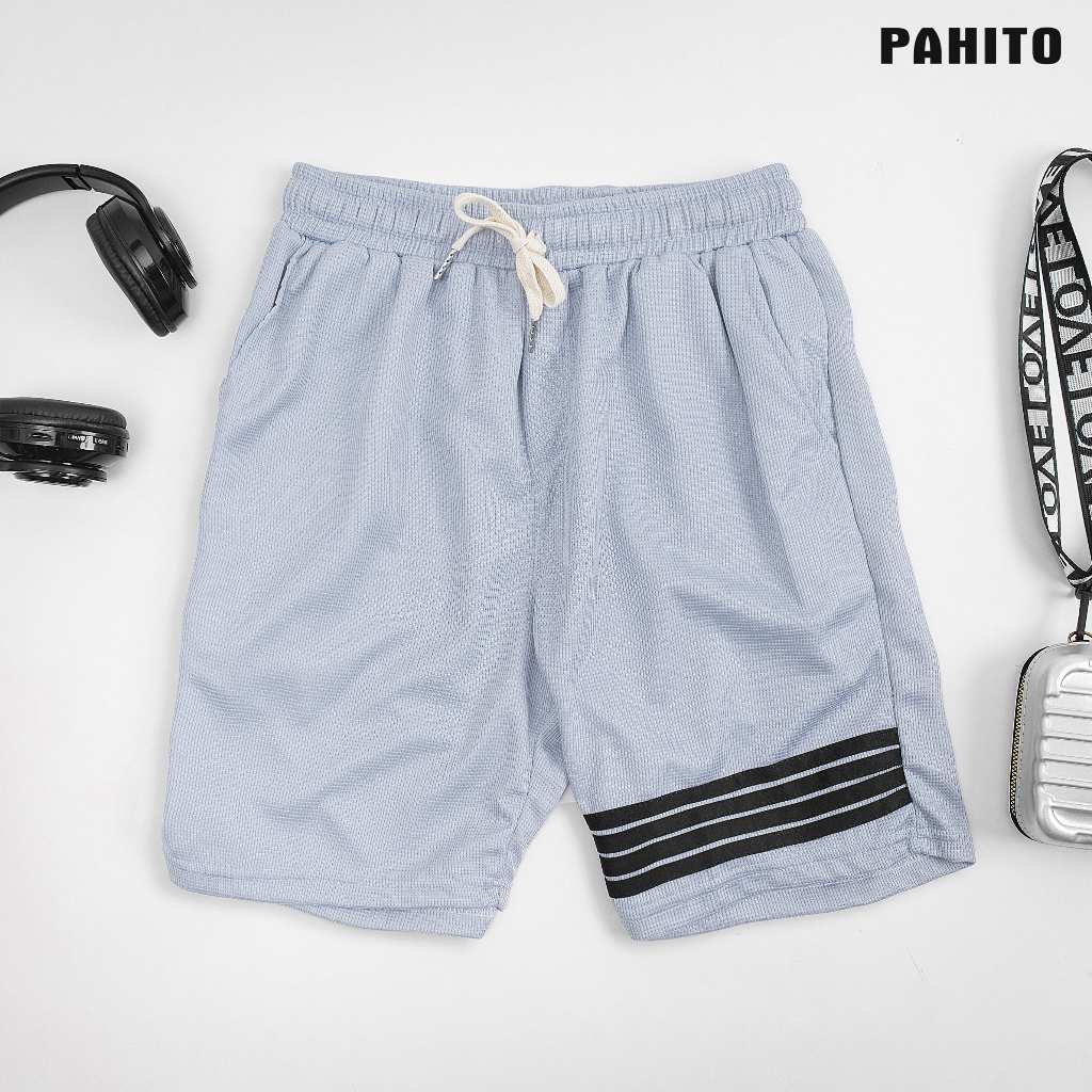 Quần áo hè nam ngắn tay viên sọc chất vải tổ ong