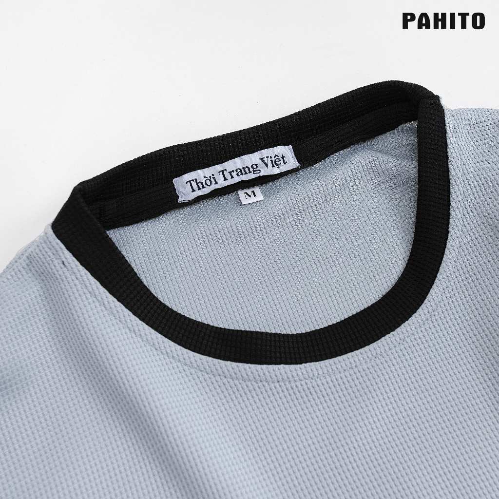 Quần áo hè nam ngắn tay viên sọc chất vải tổ ong