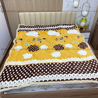 Chăn lông cừu đại hàn loại 1, chăn dầy dặn, chất đẹp