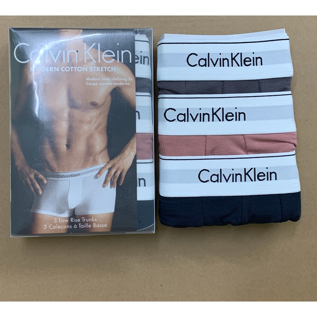 Chính hãng Mỹ - CK.T09 S,M Quần lót nam CK Calvin Klein Modern Cotton Stretch Low Rise Trunk / boxer