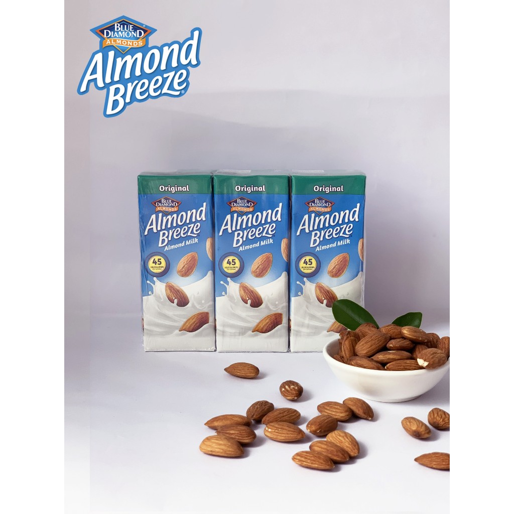 [HSD 25/02/2024] Sữa hạt hạnh nhân Almond Breeze Nguyên chất ít đường 180ml