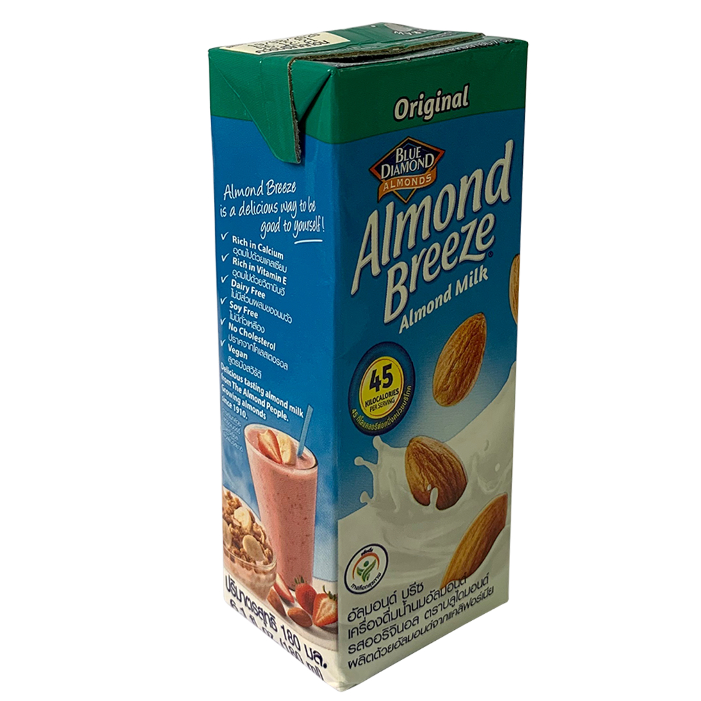 Sữa hạt hạnh nhân Almond Breeze Nguyên chất ít đường 180ml