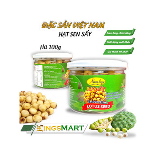 Hạt Sen Sấy Hũ 100G - Thương hiệu Nam Huy - Đặc sản Đồng Tháp - Kingsmart