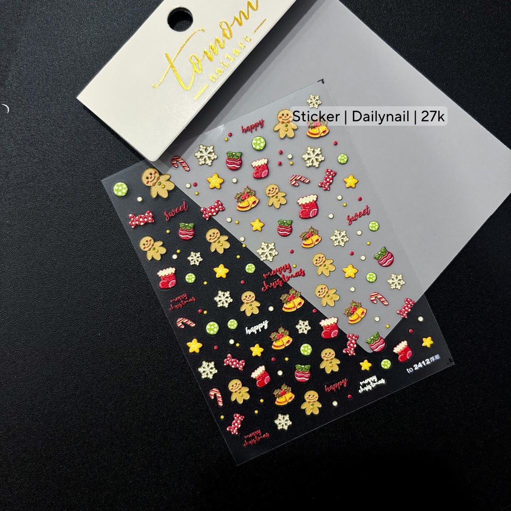 Sticker Dán móng Noel 2023