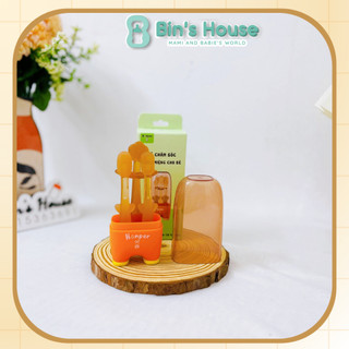 Bàn chải rơ lưỡi silicon Honper đa năng 3 trong 1 dành cho bé từ 0m+