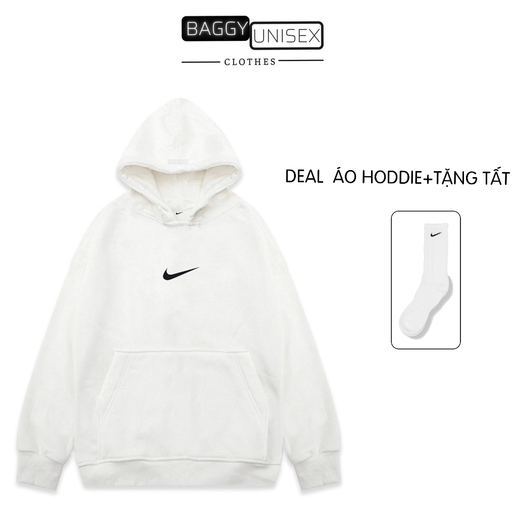 Áo hoodie TẶNG 1 ĐÔI TẤT  thêu dày dặn khoác nỉ nam nữ unisex hoodie thời trang phong cách