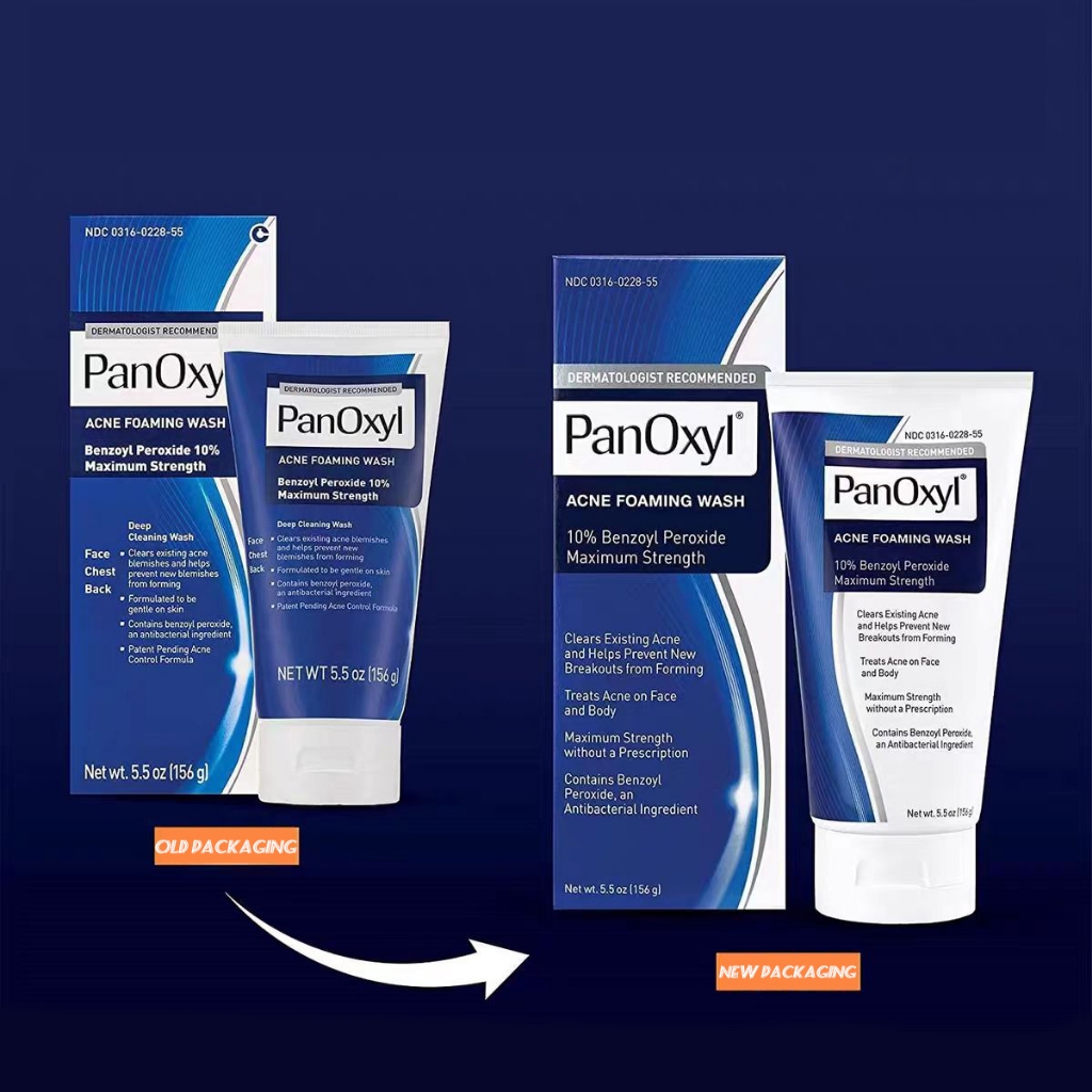 Sữa rửa mặt PanOxyl Acne Foaming Wash Benzoyl Peroxide 10% Maximum Strength 156g