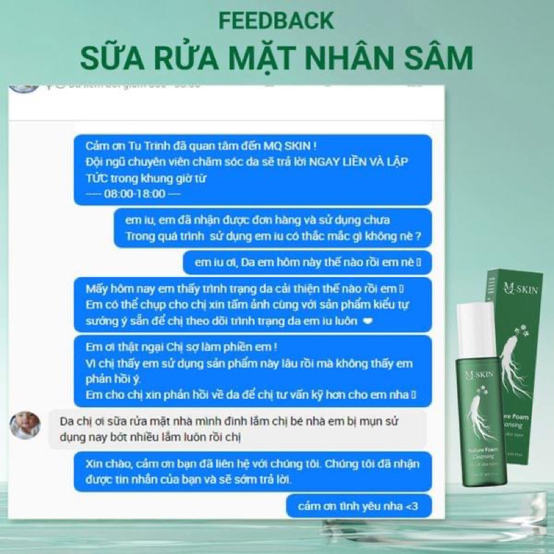 Sữa rửa mặt Nhân Sâm