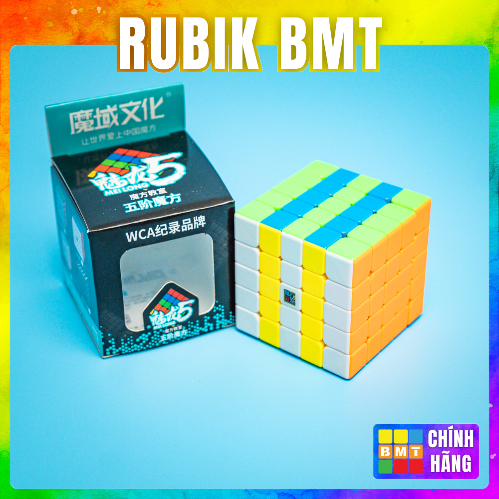 Rubik 5x5 MoYu MeiLong 5M Stickerless, Rubic 5 Tầng Có Nam Châm, Đồ Chơi Thông Minh Cho Trẻ Em