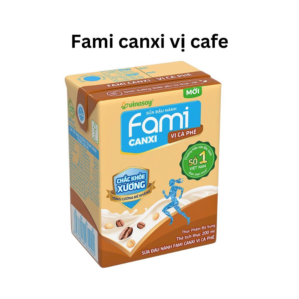 Sữa Fami nguyên chất/ canxi/ sữa dừa/ cafe/ đậu đỏ nếp cẩm/ phô mai/ socola 200ml