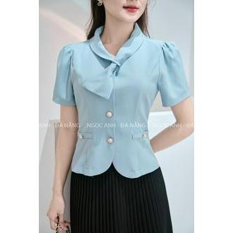 Áo peplum vạt chéo cổ LELY FASHION - A0290