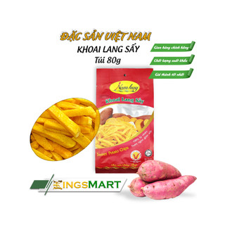 Khoai lang vàng sấy - thương hiệu nam huy - đặc sản đồng tháp - túi 80g - kingsmart