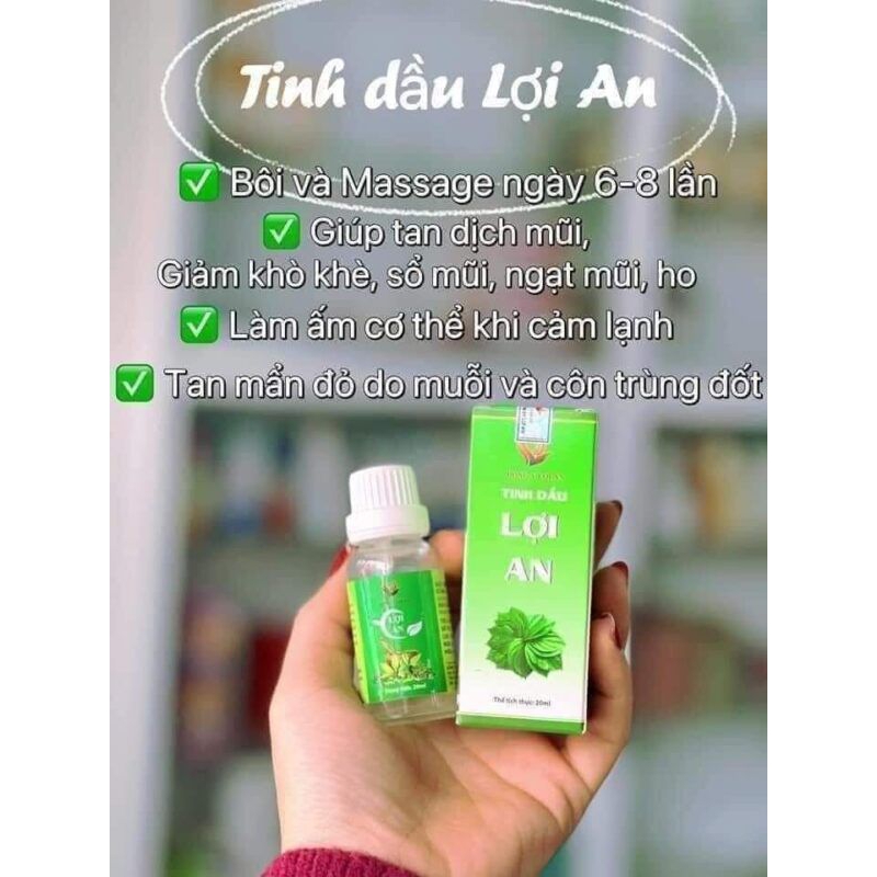 Sét 1 lọ tình dầu lơi an hàng chính hãng