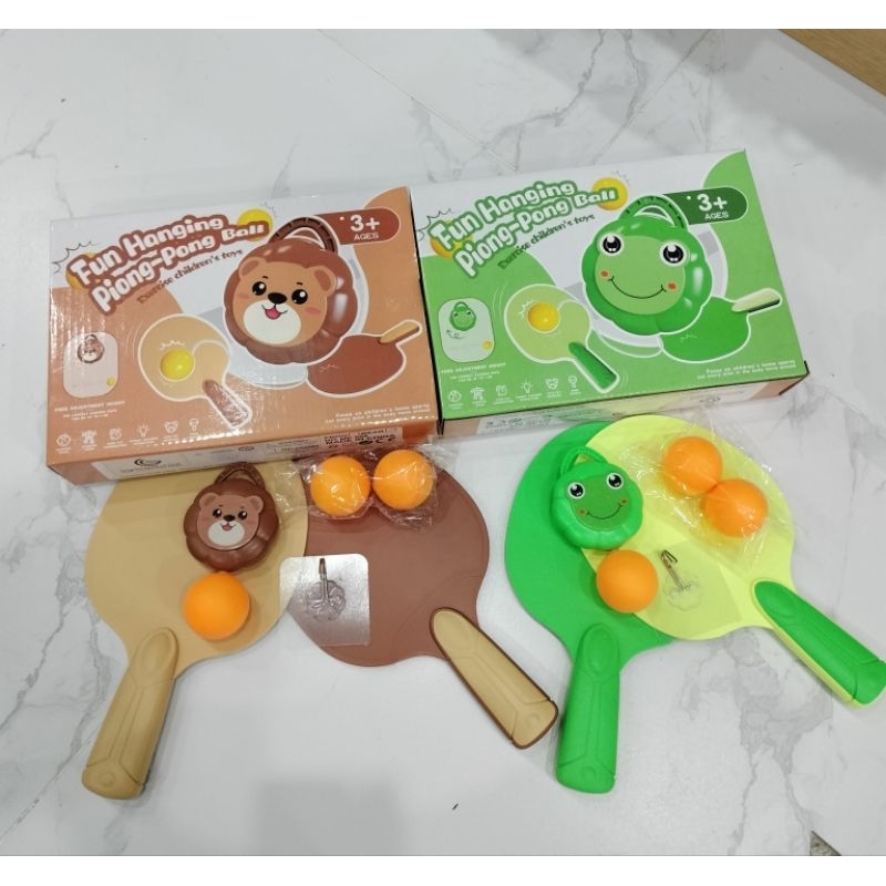 Đồ Chơi Bóng Bàn Treo Hình Con Ếch, Thỏ, Gấu Giúp Bé Phát Triển Chiều Cao Và Thể Chất, Vui Chơi Ham Vận Động