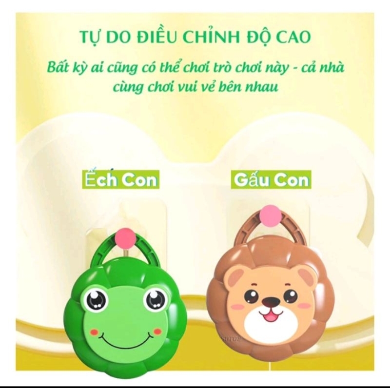 Đồ Chơi Bóng Bàn Treo Hình Con Ếch, Thỏ, Gấu Giúp Bé Phát Triển Chiều Cao Và Thể Chất, Vui Chơi Ham Vận Động