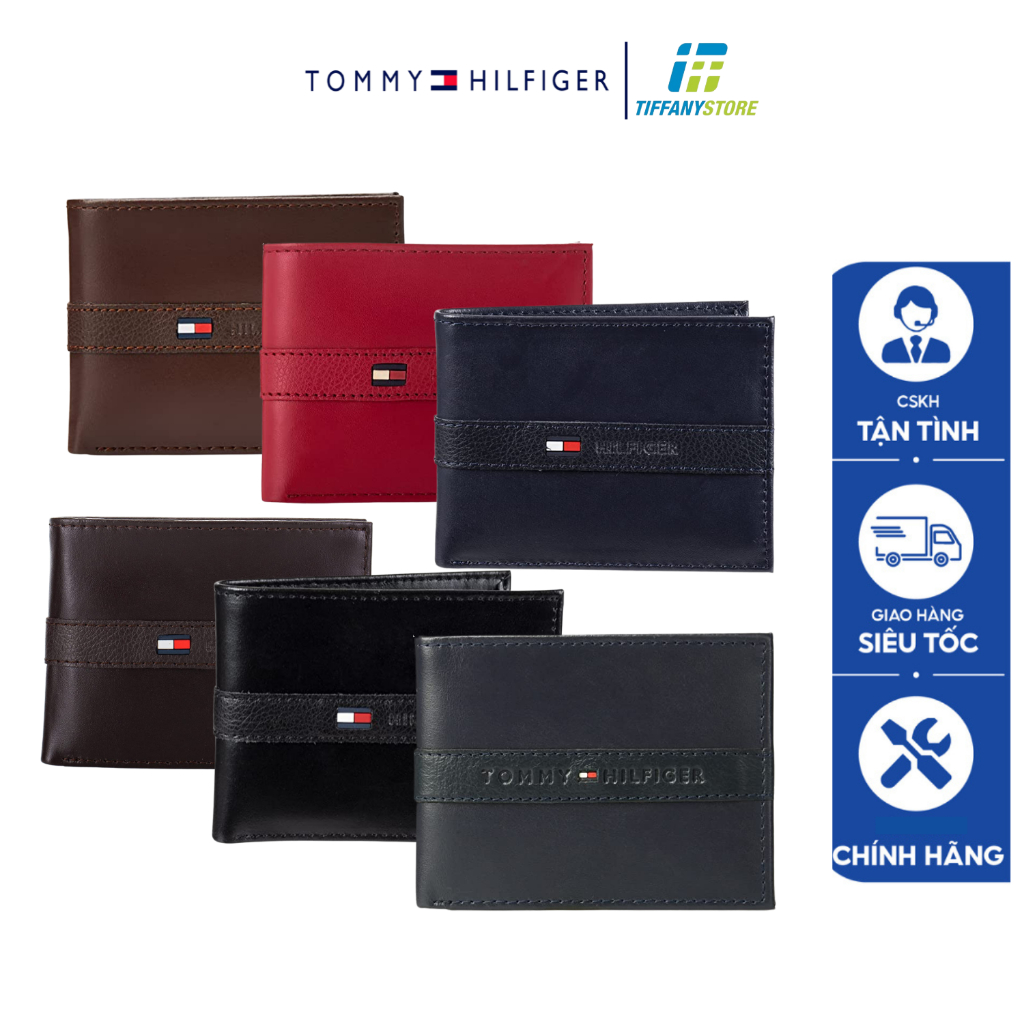 Ví nam Tommy Hilfiger Men's Leather Wallet - Ví da gập đôi Slim Bifold 5673 - Hàng chính hãng - Nhập tại Mỹ