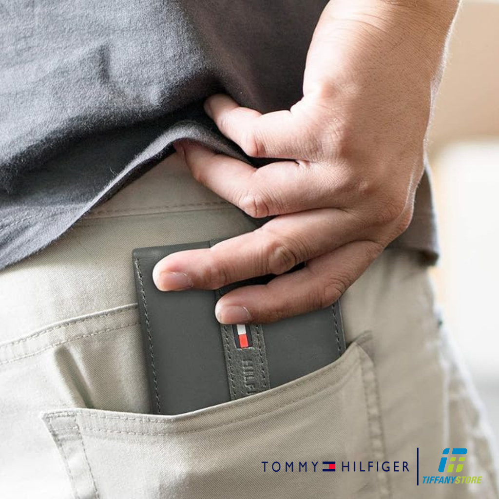 Ví nam Tommy Hilfiger Men's Leather Wallet - Ví da gập đôi Slim Bifold 5673 - Hàng chính hãng - Nhập tại Mỹ